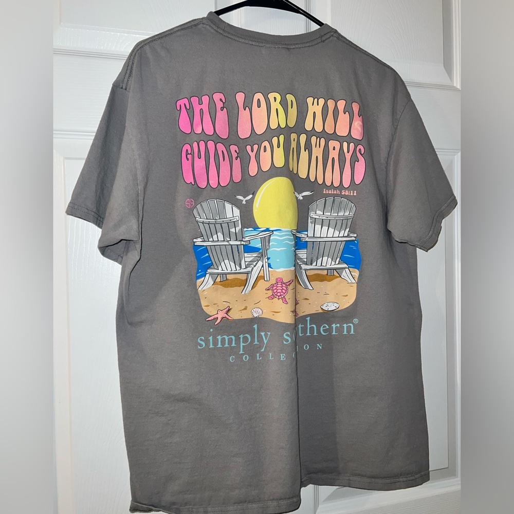 Simply Southern Charcoal Tee size L